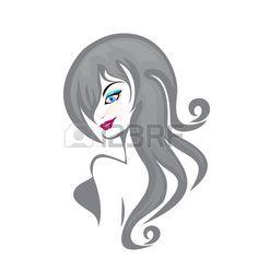 Pretty Face Logo - Beauty face girl silhouette vector | woman pretty face logo | Face ...