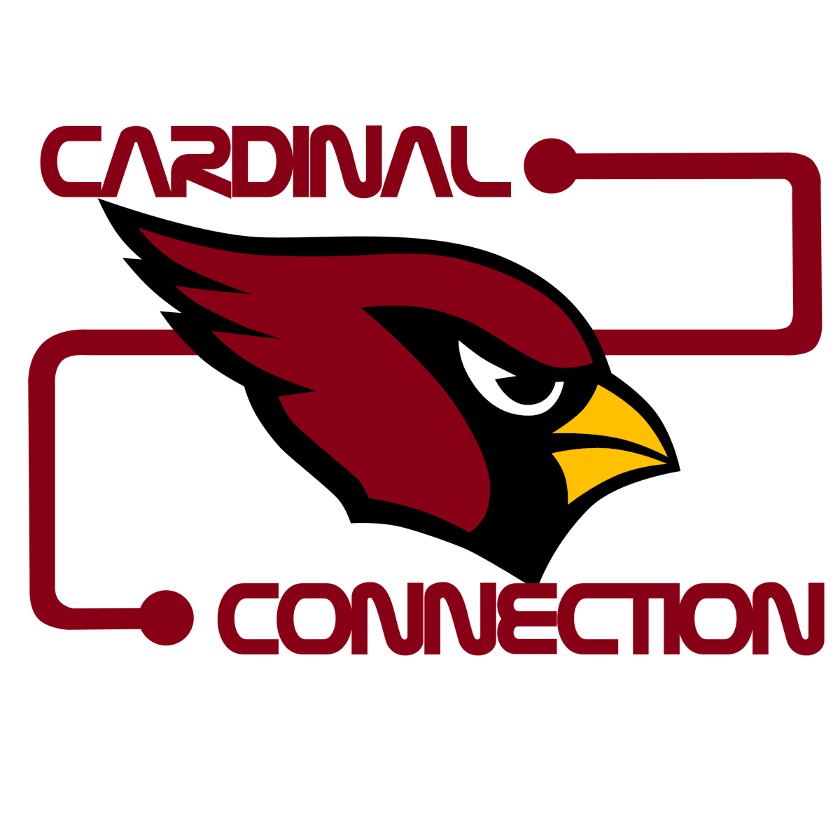 Scared Cardinal Bird Logo - Cardinal Connection