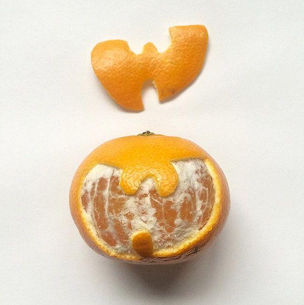 Orange Peel Food Logo - Street Culture Logos Made of Food – BOOOOOOOM! – CREATE * INSPIRE ...