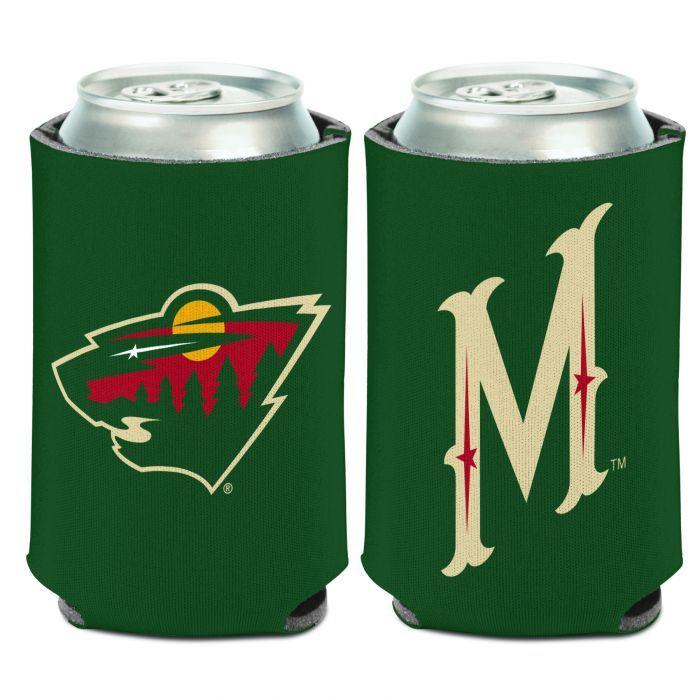 Minnesota M Logo - Minnesota Wild M Logo Can Coozie - Novelty/Fan Cave - Minnesota Wild