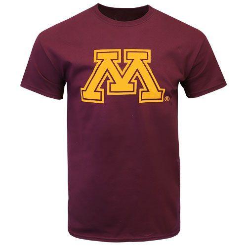 Minnesota M Logo - Minnesota Golden Gophers Signature M Logo T Shirt. Goldy's Locker Room