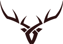 Moose Antler Logo - Antlers Etc - Rustic Cabin Decor - Hunting Decor