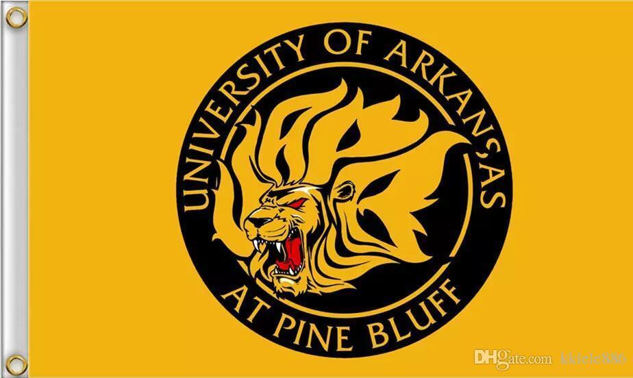 UAPB Golden Lions Logo - Arkansas Pine Bluff Golden Lions Flag 90 X 150 Cm Polyester