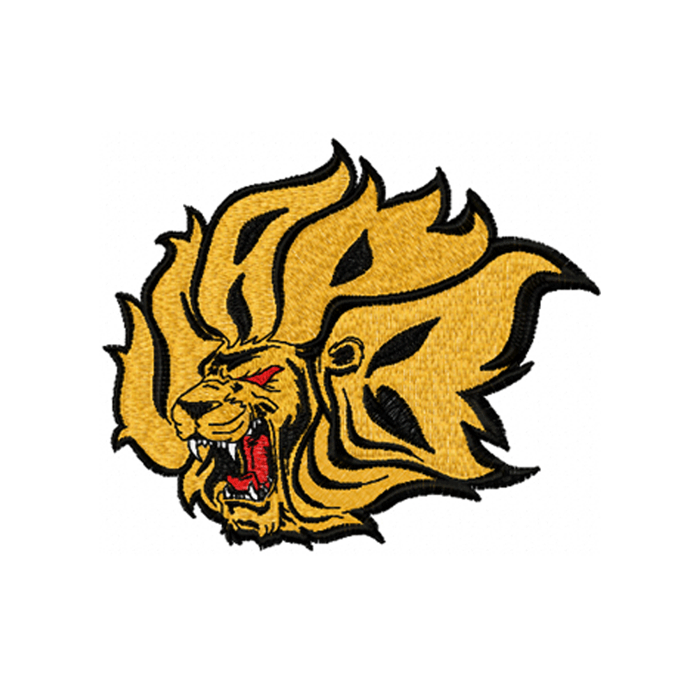 UAPB Golden Lions Logo - Arkansas-Pine Bluff Golden Lions embroidery design INSTANT ...