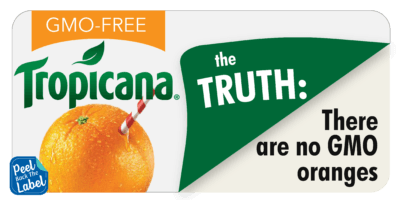 Orange Peel Food Logo - Tropicana Orange Juice - Peel Back The Label