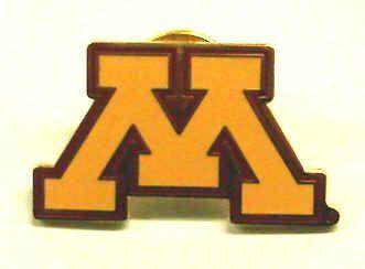Minnesota M Logo - Minnesota Gophers Lapel Pin - Gold with M Logo [LP55] - $6.00 : Dome ...