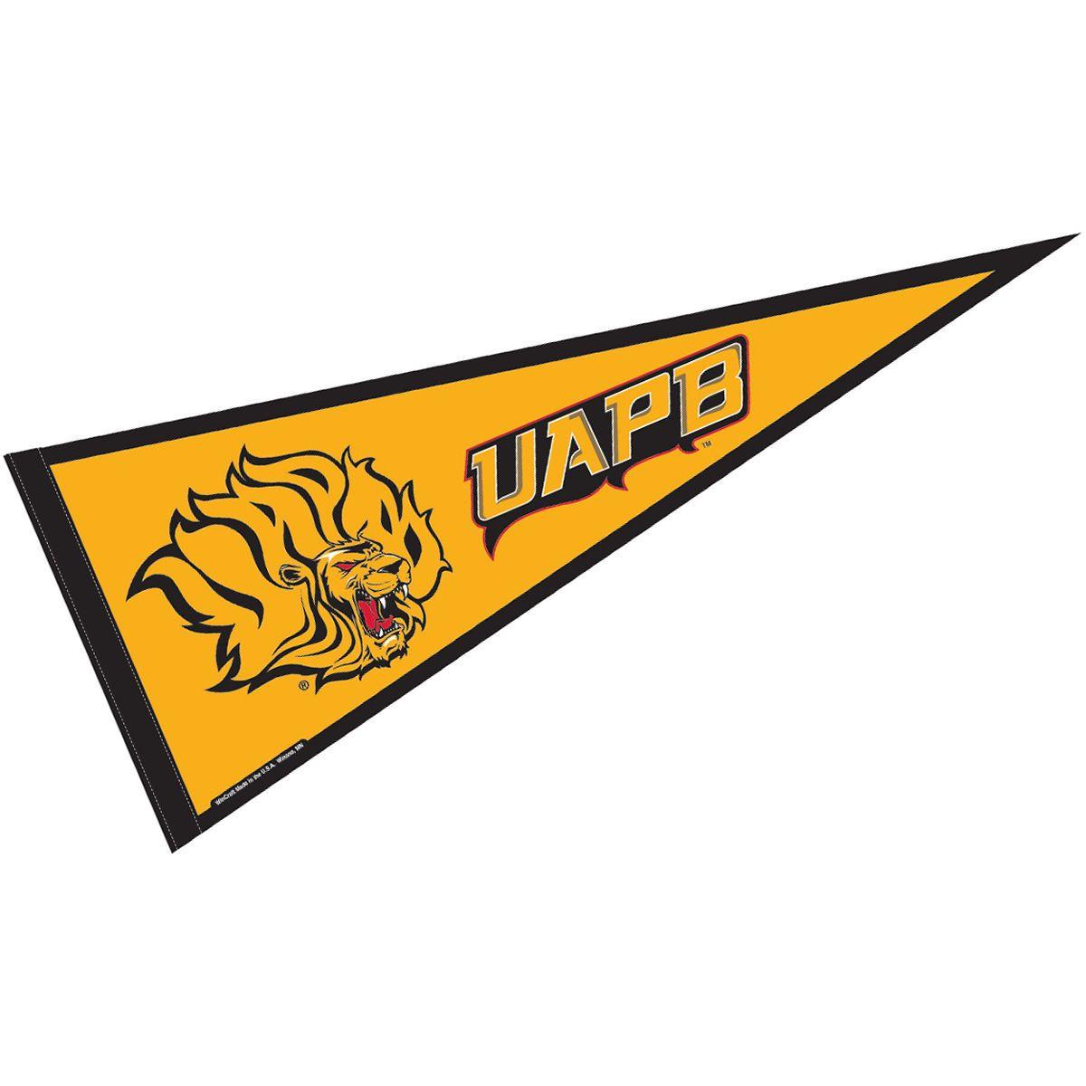 UAPB Golden Lions Logo - UAPB Golden Lions 12x30 Felt Pennant 848267005068 | eBay