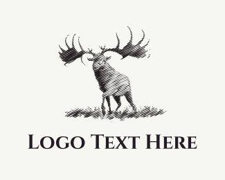 Moose Antler Logo - Antlers Logo Maker