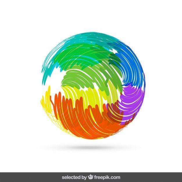 Colorful World Logo - Colorful doodle logo Vector | Free Download