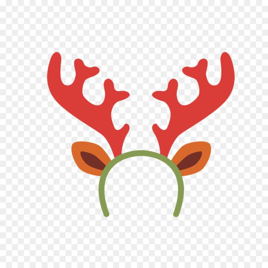 Moose Antler Logo - Rudolph Reindeer Moose Antler - Cartoon reindeer headband png ...