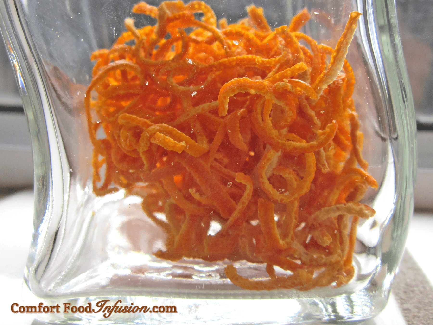 Orange Peel Food Logo - Dried citrus peel Food Infusion