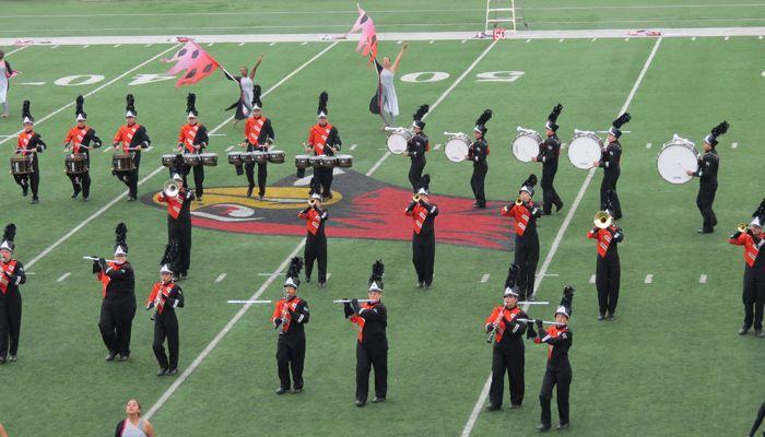 Illinois State University Drumline Logo - Marching Panthers place third in division at invitational - UTHS News