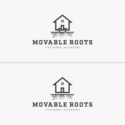 Tiny Logo - Movable Roots Tiny Home Builder Logo. Logo design contest