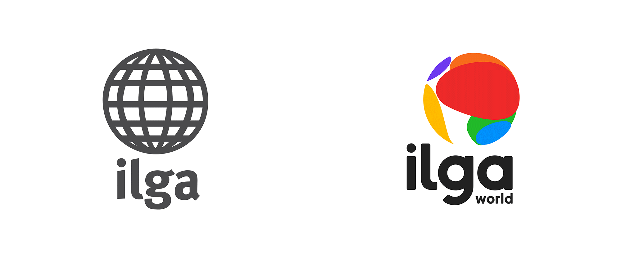 Colorful World Logo - Brand New: New Logo and Identity for ILGA by Joana Vieira