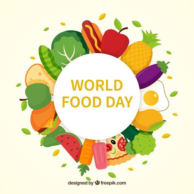 Food World Logo - Colorful world food day background Vector | Free Download