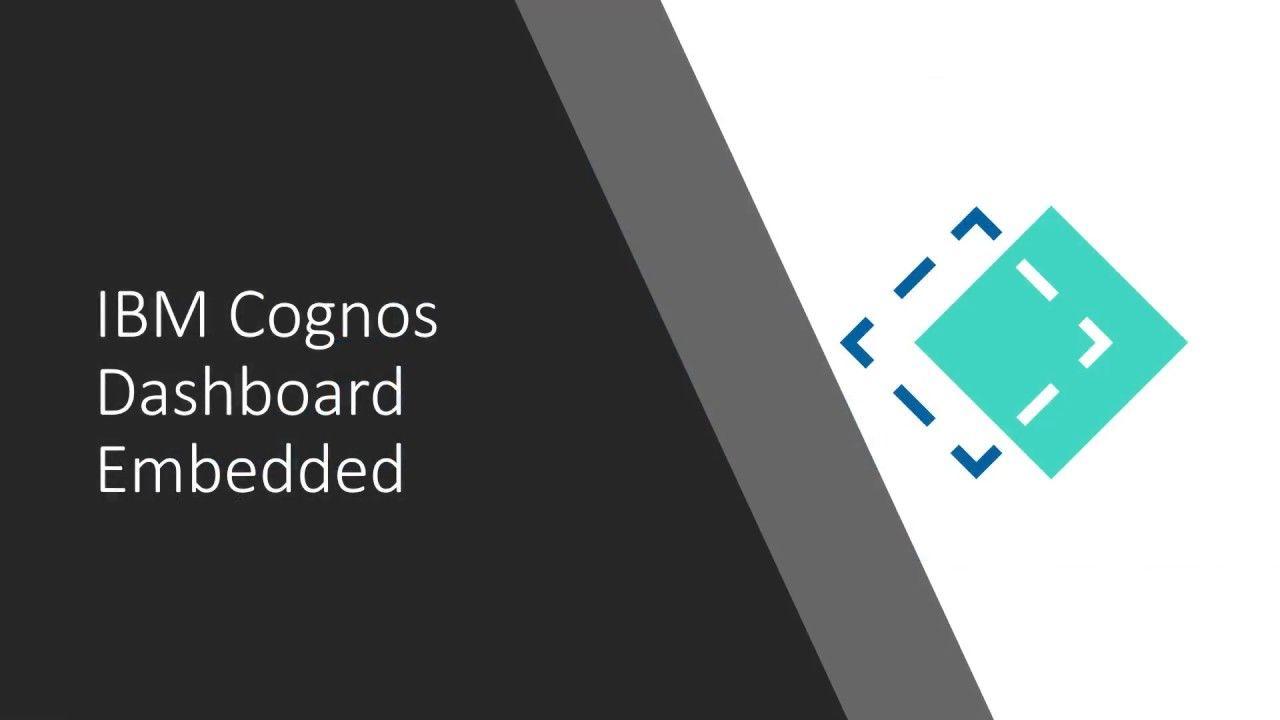 IBM Cognos Logo - Cognos Dashboard Embedded - IBM Data for developers