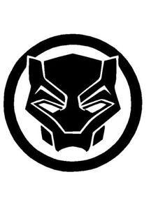 White Panther Logo - Black Panther Logo Vinyl Decal Helmet Sticker FREE SHIPPING window