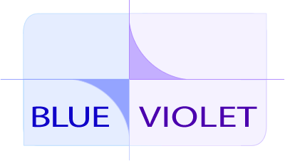 Violet and Blue Logo - Blue Violet Web and Graphic Design, Newmarket, Suffolk, UK