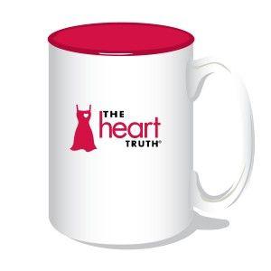 The Heart Truth Logo - Heart Disease Awareness Ceramic Mug with The Heart Truth logo