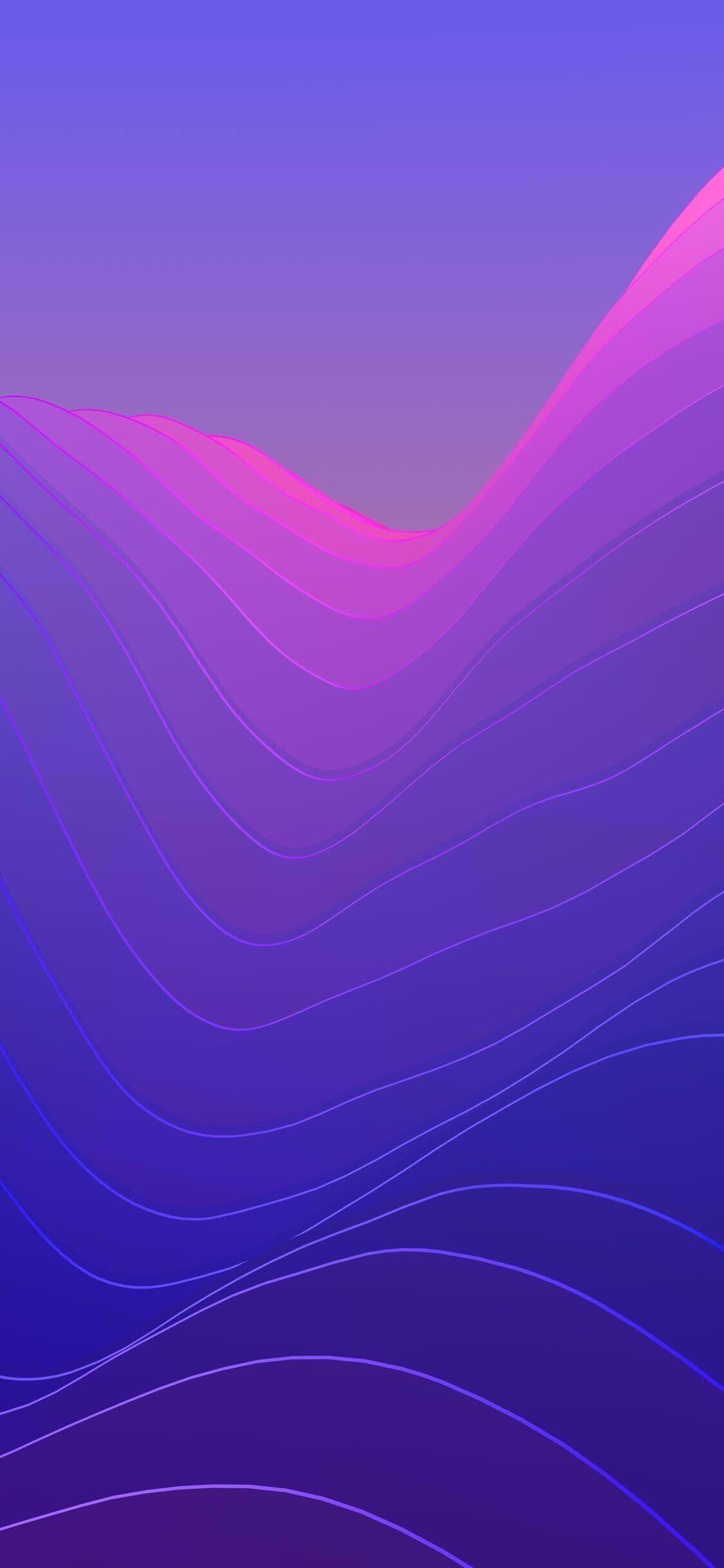 Violet and Blue Logo - iOS 11, iPhone X, purple, blue, clean, simple, abstract, apple ...
