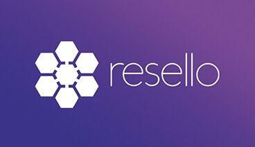 Violet and Blue Logo - Resello