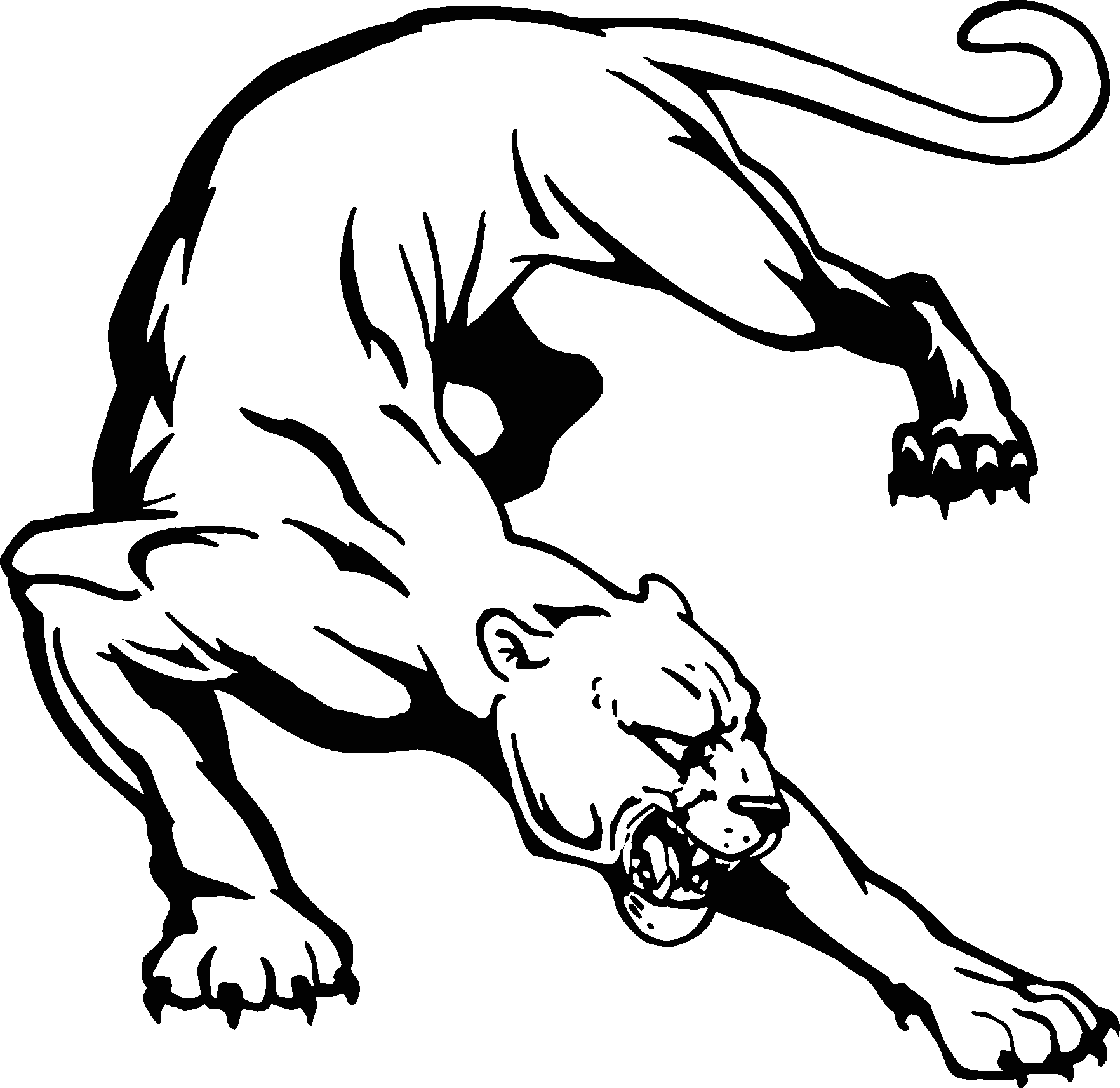 Black and White Panther Logo - Free Black Panther Clipart, Download Free Clip Art, Free Clip Art on ...