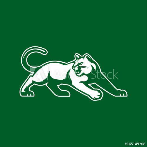 White Panther Logo - White panther logo silhouette illustration - Buy this stock vector ...