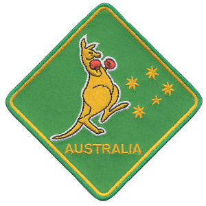 Boxing Kangaroo Logo - Australia Boxing Kangaroo Flag Embroidered Patch Badge | eBay