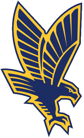 Gold and Blue Eagle Logo - Marquette Golden Eagles Secondary Logo (1994) - Blue and Gold Eagle ...