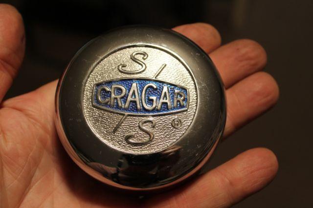 Circle in Silver with Blue Center Logo - Cragar S S Custom Wheel Center Cap Chrome Finish
