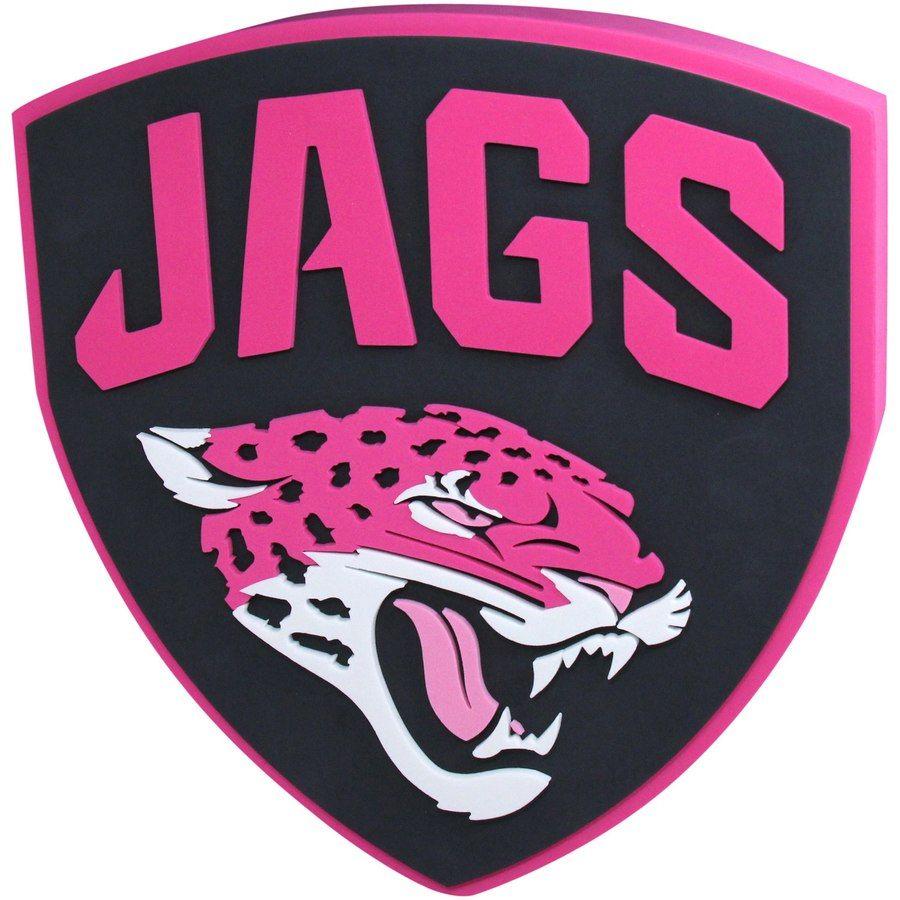 Jaguars Logo - Jacksonville Jaguars 3D Foam Logo Sign - Pink