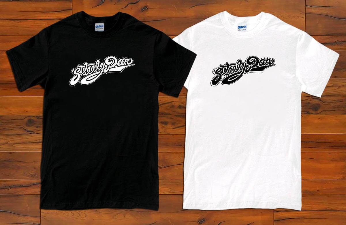 Man of Steel Y Logo - Steely Dan Logo Rock Music Legend Men'S Black And White T Shirt XS