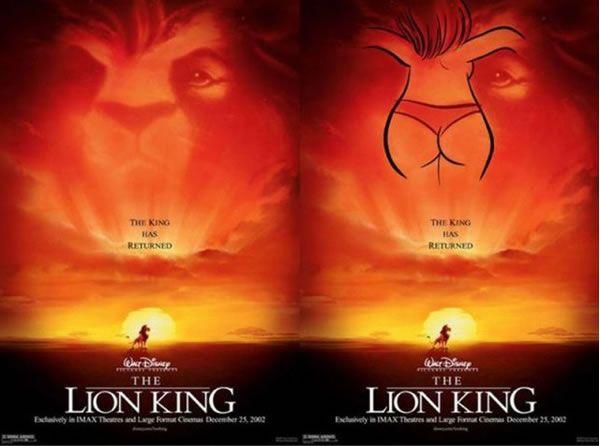 Disney's Lion King Movie Logo - The Subliminal, Multistable Message of Disney's Lion King: Lion or ...