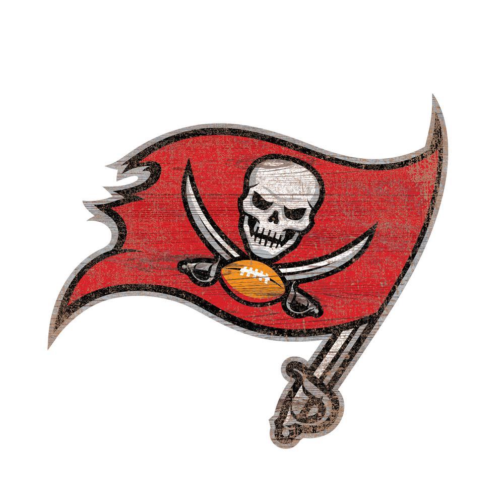 Tampa Bay Buccaneers Logo - Adventure Furniture NFL Indoor Tampa Bay Buccaneers Distressed Logo ...