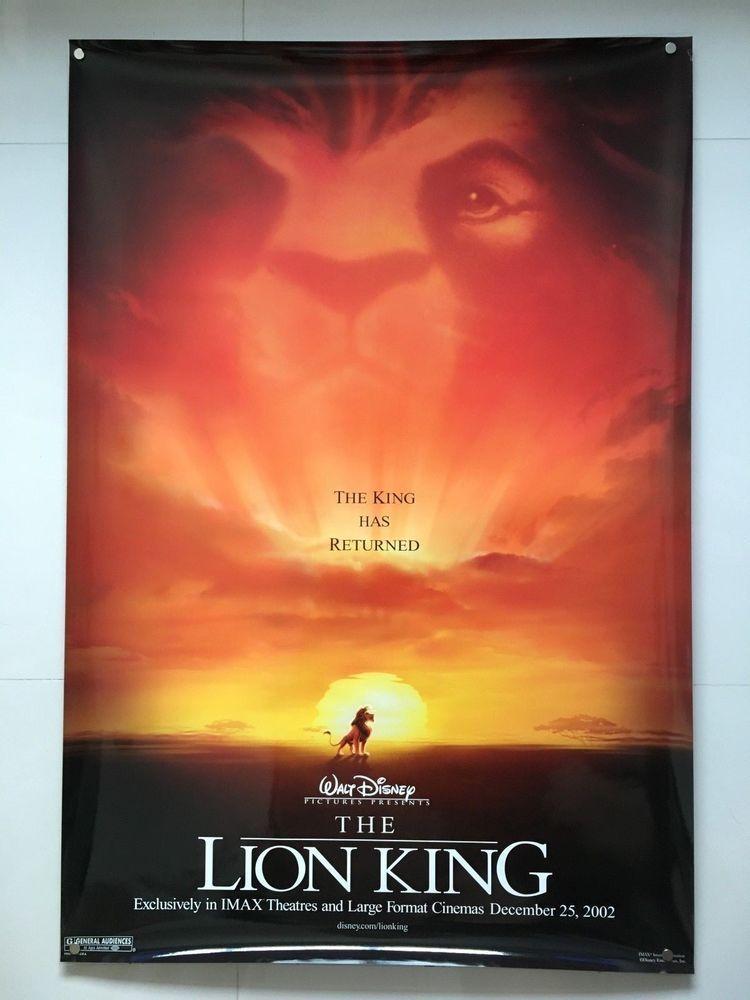 Disney's Lion King Movie Logo - The Lion King | original DS R02 movie poster 27x40 | Disney Simba ...