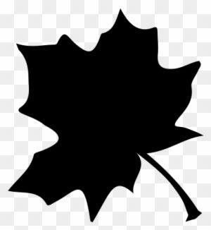 Black Leaf Logo - Tree Black Leaf Shape Vector - Black Leaf Logo - Free Transparent ...