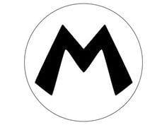 Black and White Mario Logo - Mario logo | Art 120 | Mario, Super Mario, Logos