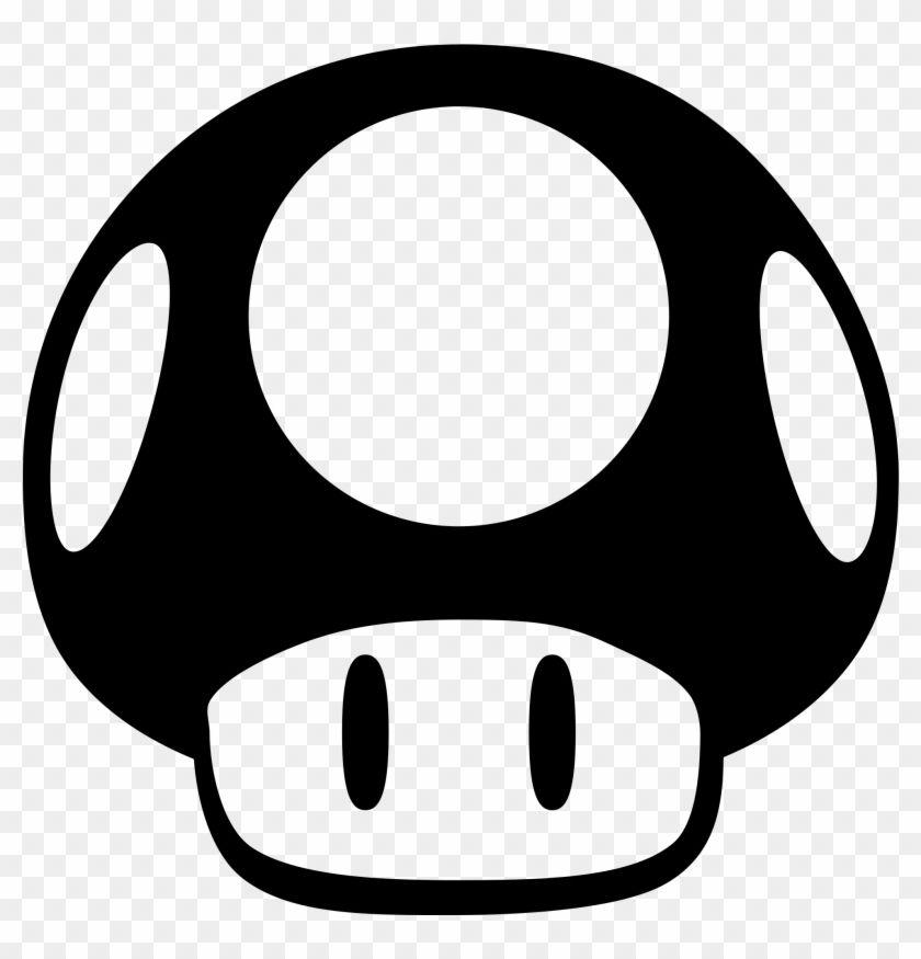 Black and White Mario Logo - Mario Clipart Black And White - Mario Silhouette - Free Transparent ...