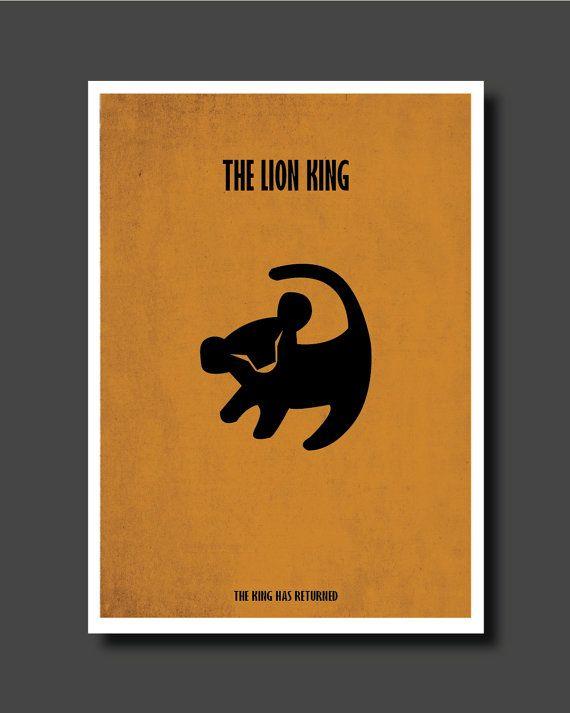 Disney's Lion King Movie Logo - Lion King Minimalist Poster Disney Minimalist by EyeCandyPrints ...