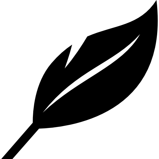Black Leaf Logo - Leaf natural shape Icon