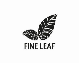 Black Leaf Logo - Fine leaf Designed by Edwis0513 | BrandCrowd