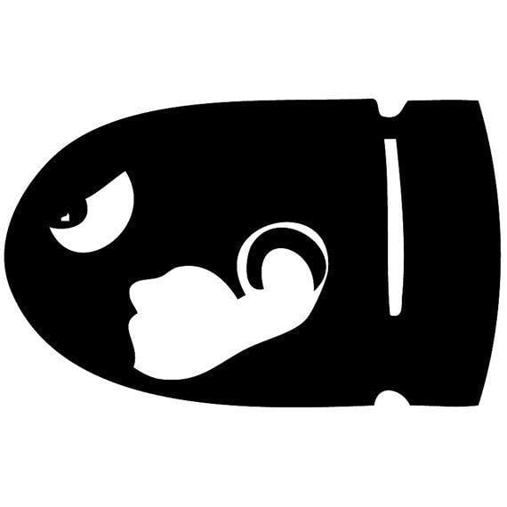 Black and White Mario Logo - Wyatt Granger (wyattgranger1) on Pinterest