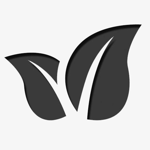 Black Leaf Logo - Black Leaf, Black, Leaf, Decoration PNG Image and Clipart for Free