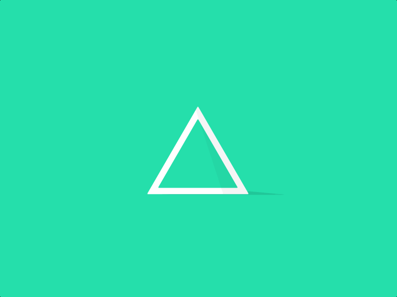 Triangle with Loop Logo - Triangle Loop. Move. Motion graphics, Animation, Motion Design