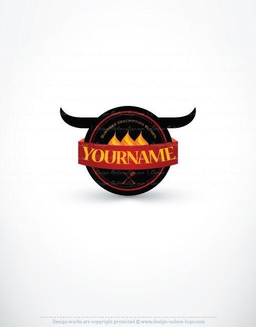Bull Company Logo - Exclusive Design: Grill Bull logo + Compatible FREE Business Card