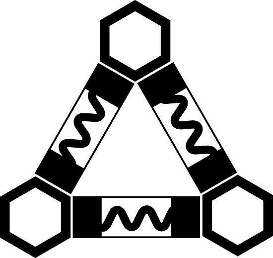 Triangle with Loop Logo - Ar Tonelico Triangular Nuclear Loop Symbol