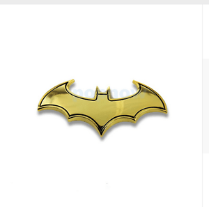 Gold Bat Logo - 1pc Gold Batman Bat Dark Knight Logo Metal 3D Emblem Badge Decals ...