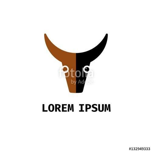 Bull Company Logo - Bull / Mule. Business icon for the company. Logo and label