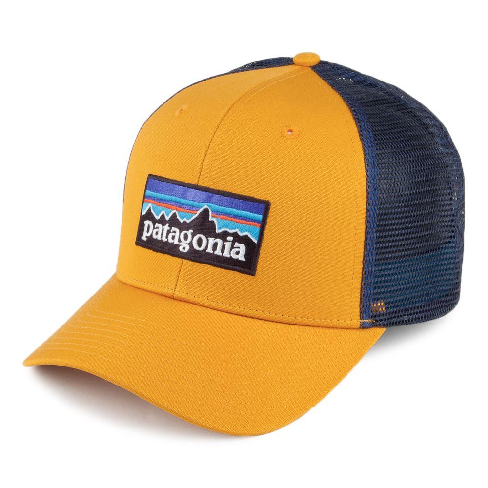 Blue and Yellow P Logo - Patagonia Hats P 6 Logo Organic Cotton Trucker Cap Blue
