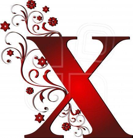Cool Red X Logo - capital letter red X | Paper Quilling | Pinterest | Lettering ...